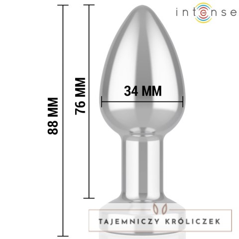 Intense Metalowy Korek Wibracyjny M 10 Trybow Pilot Bezprzewodowy INTENSE