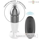 Intense Plug Metalowy M - 10 Trybow Wibracji, Pilot, Aluminium INTENSE