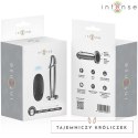 Intense Plug Metalowy M - 10 Trybow Wibracji, Pilot, Aluminium INTENSE