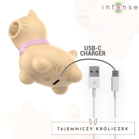 Intense Puppy Model obrotowy masażer punktowy żołty USB INTENSE