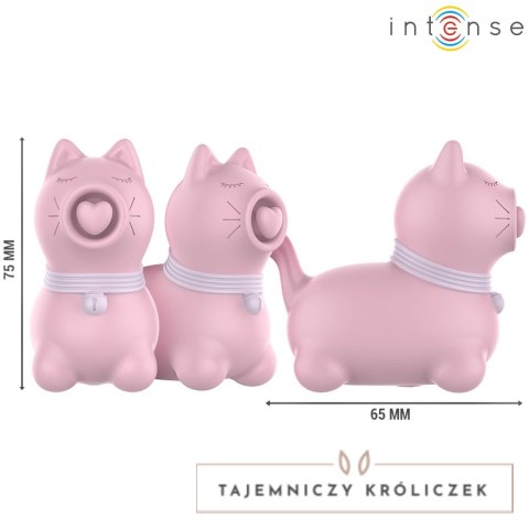 Intense Puppy Point Tapping - kompaktowy stymulator punktowy rożowy INTENSE