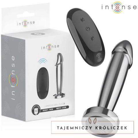 Intense S-size aluminiowy korek wibrujący 10 trybow pilot wodoodporny INTENSE