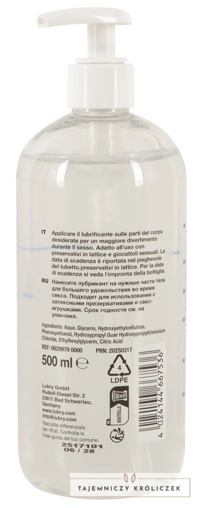 Just Glide Toylube 500 ml - żel intymny do akcesoriow i codziennego użytku Just Glide