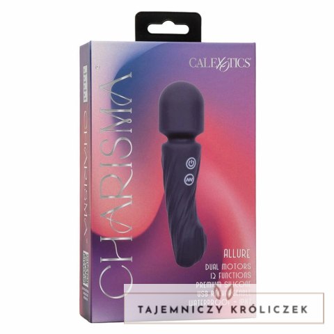 CalExotics Charisma Allure masażer dwusilnikowy 12 trybow fioletowy 17,25 cm CALEXOTICS