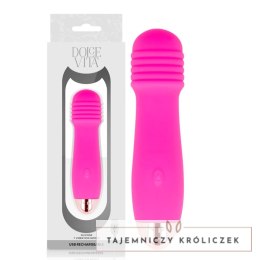 Dolce Vita Three - Wibrujący masażer ładowalny, 7 trybow, rożowy, 12,2 cm DOLCE VITA
