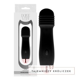 Dolce Vita Trzy Czarny - Wibrujące Urządzenie Intymne 7 Trybow USB 12,2 cm DOLCE VITA