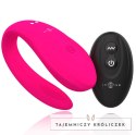 Intense Bruno Partner Double Pleasure rożowy - podwojny system wibracji, pilot INTENSE