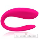 Intense Bruno Partner Double Pleasure rożowy - podwojny system wibracji, pilot INTENSE
