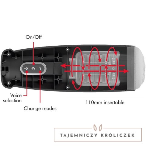 Jamyjob Tornado 360 Tech - automatyczna maszyna intymna z rotacją USB JAMYJOB