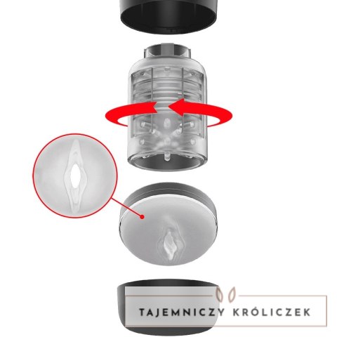 Jamyjob Tornado 360 Tech - automatyczna maszyna intymna z rotacją USB JAMYJOB
