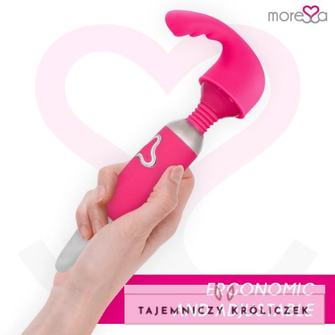 Moressa Odilon Premium - Masażer silikonowy USB, 7 trybow, 25 cm MORESSA
