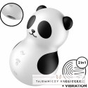 Satisfyer Pocket Panda - kompaktowy stymulator pulsacyjny, czarno-biały SATISFYER