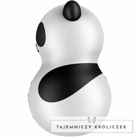 Satisfyer Pocket Panda - kompaktowy stymulator pulsacyjny, czarno-biały SATISFYER