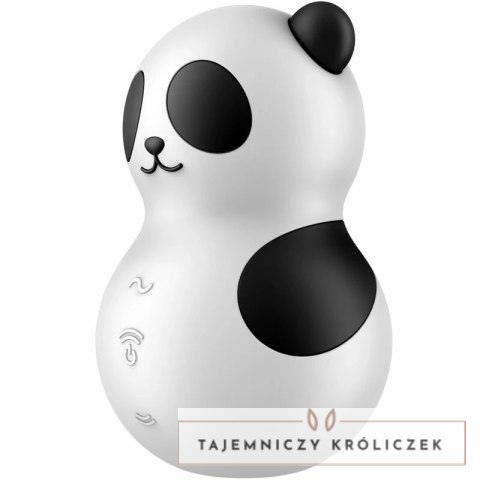 Satisfyer Pocket Panda - kompaktowy stymulator pulsacyjny, czarno-biały SATISFYER