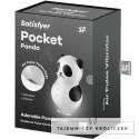 Satisfyer Pocket Panda - kompaktowy stymulator pulsacyjny, czarno-biały SATISFYER