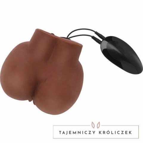 ACT Big Ass model anatomiczny z funkcją wibracji, brązowy, 21x22,5x13 cm ACT