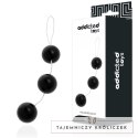 Addicted Toys kulki treningowe ABS 3,6 cm czarne 15 cm sznurek ADDICTED
