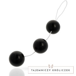 Addicted Toys kulki treningowe ABS 3,6 cm czarne 15 cm sznurek ADDICTED