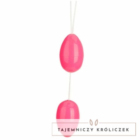 Baile Twin Balls Rożowe - Model z Wytrzymałym Sznurem, ABS BAILE