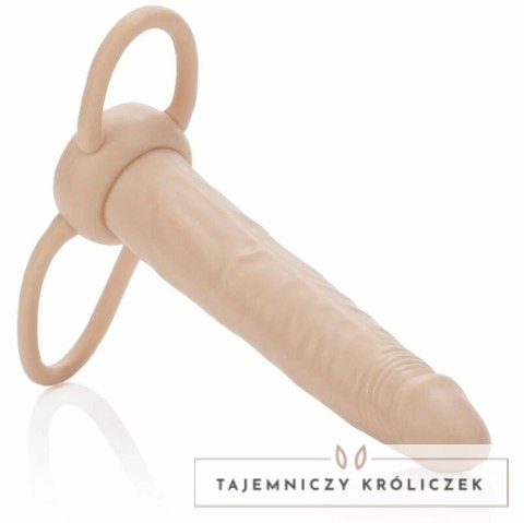 CalExotics Double Penetrator - podwojny aplikator z systemem wsparcia TPR 13cm CALEXOTICS