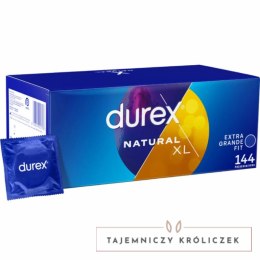 Durex Natural XL 144 szt. - prezerwatywy powiększone, lateksowe Durex
