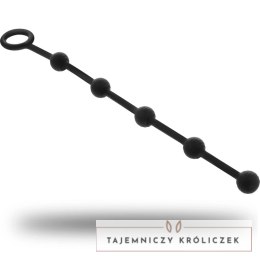 OHMAMA Łańcuszek analny silikonowy 23 cm z pierścieniem higieniczny OHMAMA