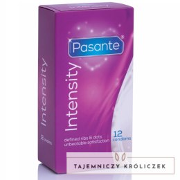 Pasante Ribs & Dots Intensity 12 szt. teksturowane prezerwatywy PASANTE