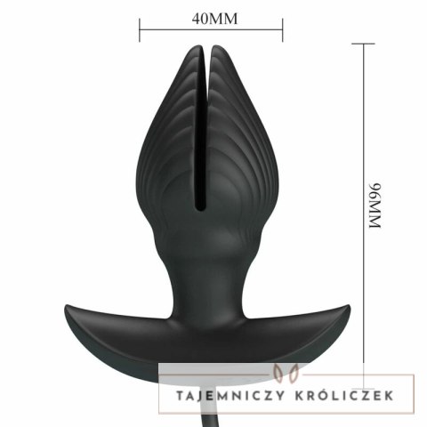 Pretty Love Model Inflatable - Anatomiczna wtyczka z funkcją powiększania, czarna PRETTY LOVE