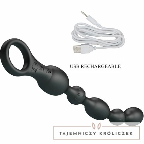 Pretty Love Van - Kulki silikonowe z 10 trybami wibracji, ładowanie USB, czarne PRETTY LOVE