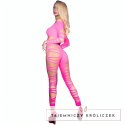Chilirose CR 3654 Komplet Top i Legginsy Rożowy S/M - Elastyczny Materiał CHILIROSE