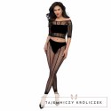 Chilirose CR 4647 Komplet Bezszwowy Top i Legginsy Czarny S/M CHILIROSE