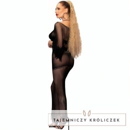 Chilirose CR 4666 komplet top i spodnica czarny S/M elegancki CHILIROSE