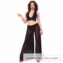Chilirose CR 4857 Czarny Komplet Top wiązany i Spodnie XL CHILIROSE