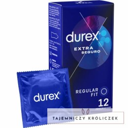 Durex Extra Safe 12 szt. - precyzyjny system ochrony, lateks, 56 mm Durex