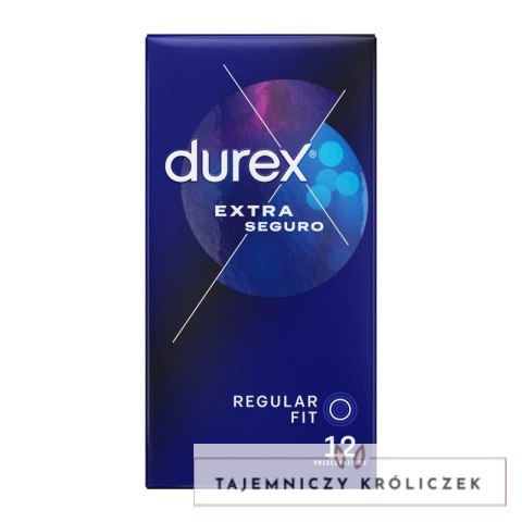 Durex Extra Safe 12 szt. - precyzyjny system ochrony, lateks, 56 mm Durex
