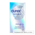 Durex Invisible Ultra Cienkie Prezerwatywy 12 szt. Lateksowe 54mm Durex