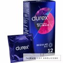 Durex Mutual Climax 12 sztuk - anatomiczne, teksturowane, benzokaina Durex