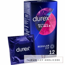 Durex Mutual Climax 12 sztuk - anatomiczne, teksturowane, benzokaina Durex