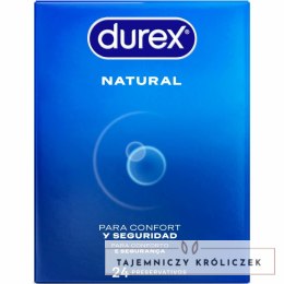 Durex Natural Plus 24 sztuki - ergonomiczne, lateksowe, zapachowe Durex