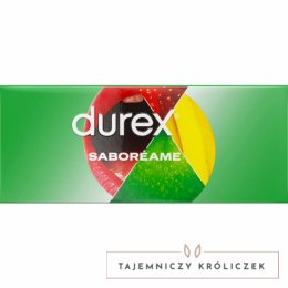Durex Pleasure Fruits 144 szt. Kolorowe prezerwatywy o smakach owocowych Durex