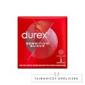 Durex Sensitive Soft prezerwatywy 3 szt. cienkie, anatomiczne, nawilżane Durex