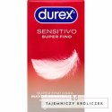Durex Sensitive Total Contact 6 szt. - ultracienkie prezerwatywy 52 mm Durex