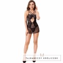 LivCo Corsetti Cielo LC 20211 Komplet Koszulka + Stringi Czarny L/XL LIVCO CORSETTI