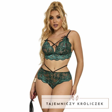 Subblime 954086 Komplet Koronkowy Zielony S/M - Biustonosz i Majtki SUBBLIME