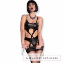 Chilirose CR 4625 Czarny komplet damski 4-częściowy z wycięciem L CHILIROSE