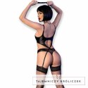 Chilirose CR 4625 Komplet 4-częściowy z wycięciem Czarny M CHILIROSE
