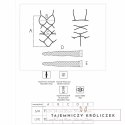 LivCo Corsetti Thiara LC 20213 komplet body z pończochami czarny S/M LIVCO CORSETTI