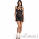 Livco Corsetti Fashion Krolina LC 90734 Komplet Koszulka + Stringi L/XL Czarny LIVCO CORSETTI