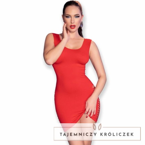Chilirose CR 4622 sukienka mini czerwona bezszwowa S/M CHILIROSE