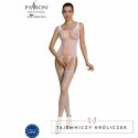 Passion Eco Collection Bodystocking BS007 biały - ekologiczna bielizna Passion